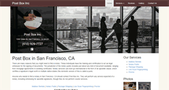 Desktop Screenshot of postboxsanfrancisco.com