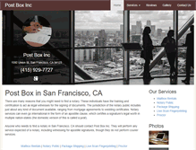 Tablet Screenshot of postboxsanfrancisco.com